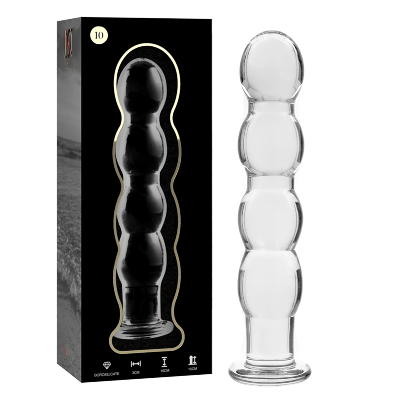 NEBULA SERIES BY IBIZA – MODELO 10 DILDO CRISTAL TRANSPARENTE 16.5 CM -O- 3.5 CM