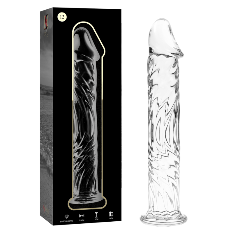 NEBULA SERIES BY IBIZA – MODELO 12 DILDO CRISTAL TRANSPARENTE 17 CM -O- 3.5 CM