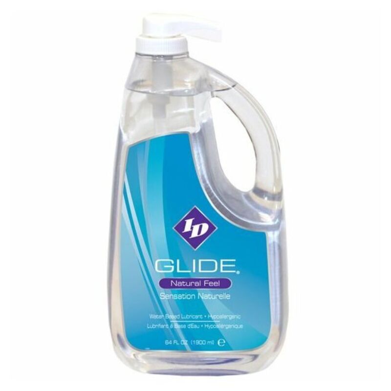 ID GLIDE – LUBRICANTE BASE AGUA + HIPOALERGENICO NATURAL FEEL 1900 ML