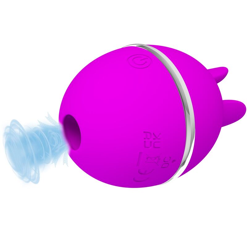 PRETTY LOVE – VIBRADOR DE SILICONA REDONDO GEMINI BALL MORADO