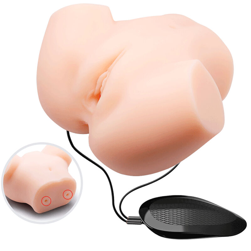 CRAZY BULL – VAGINA Y ANO REALISTICOS DOBLE VIBRACION