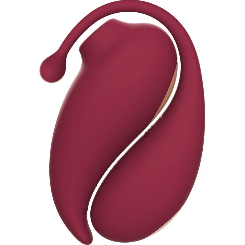 ADRIEN LASTIC – INSPIRATION SUCCIONADOR CLITORIS + HUEVO VIBRADOR ROJO – APP GRATUITA