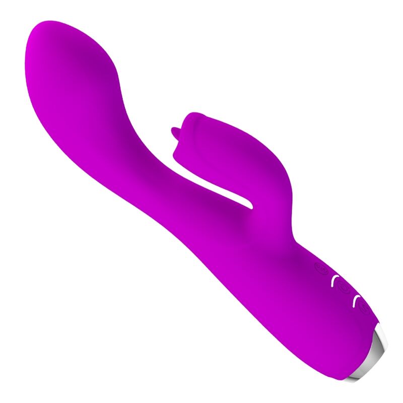 PRETTY LOVE – GLORIA VIBRADOR CONEJO RECARGABLE-IMPERMEABLE MORADO