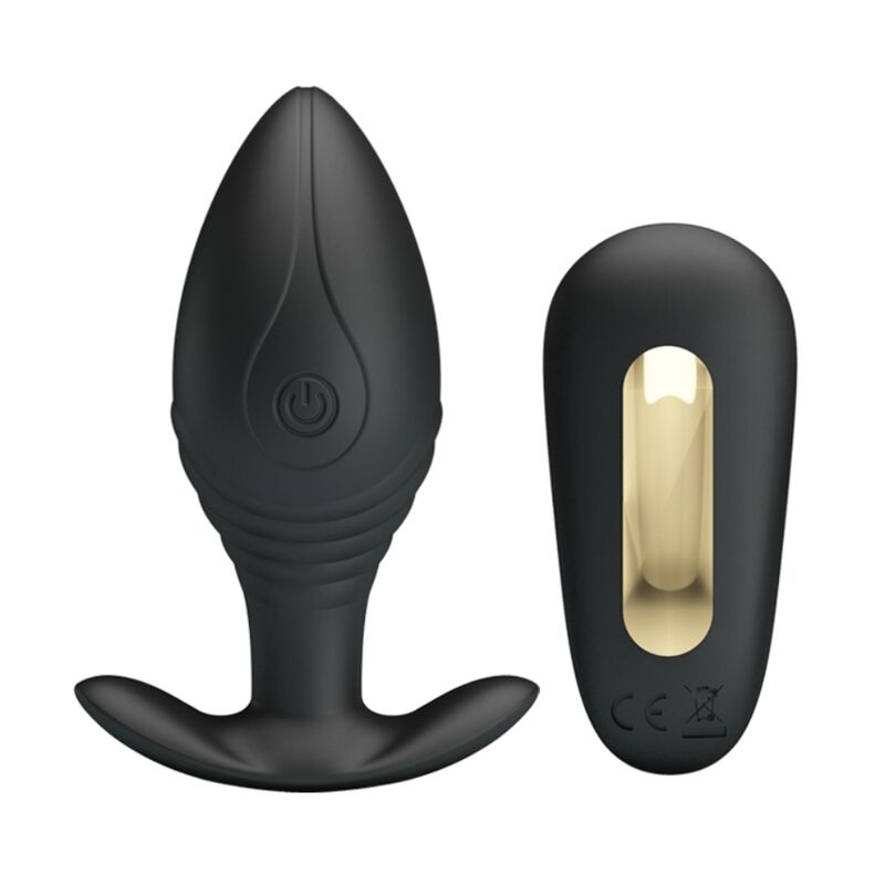 PRETTY LOVE – REGINA PLUG ANAL VIBRADOR RECARGABLE NEGRO