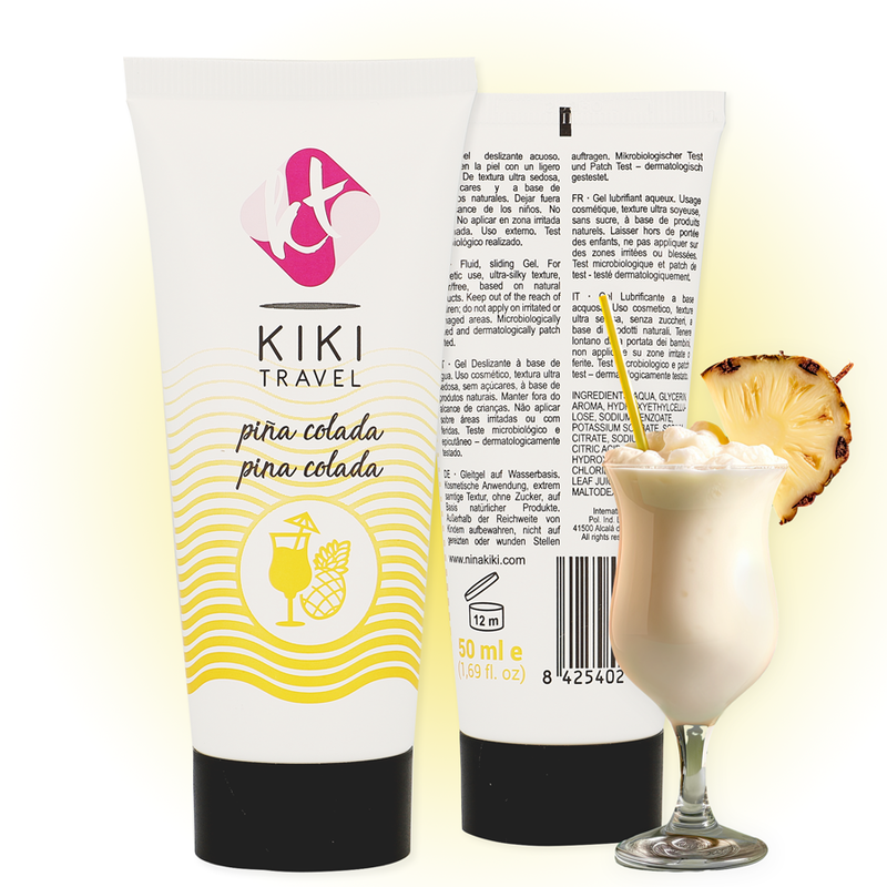 KIKÍ TRAVEL – LUBRICANTE SABOR A PIÑA COLADA 50 ML