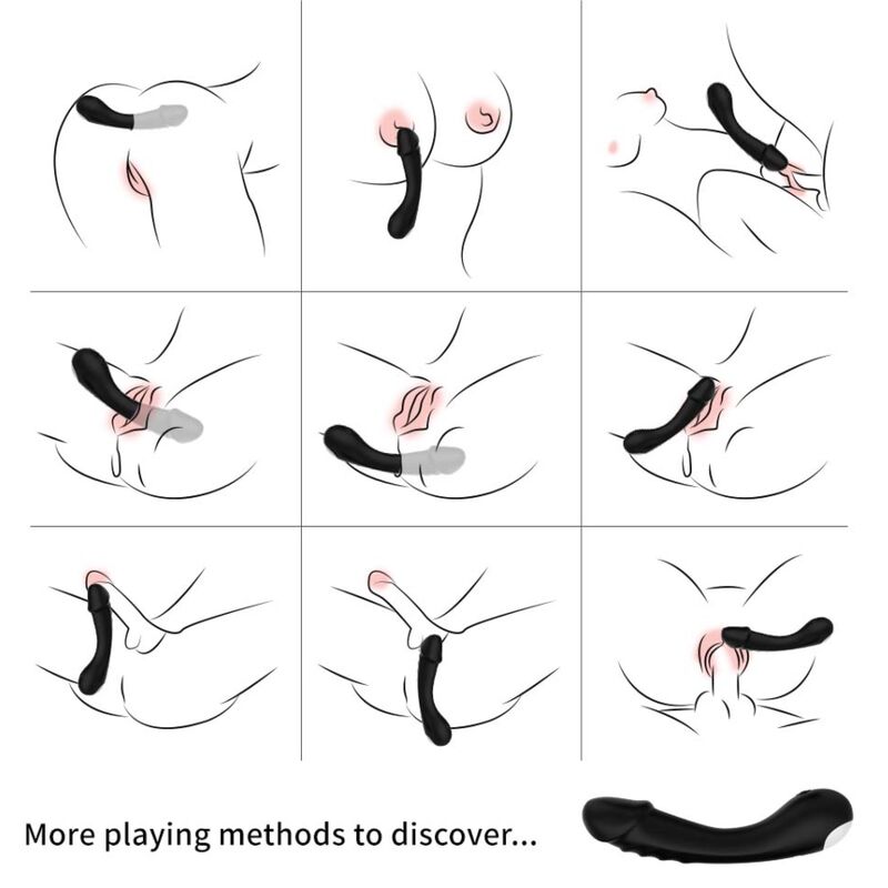ARMONY – DILDO VIBRADOR PUNTO G SILICONA NEGRO