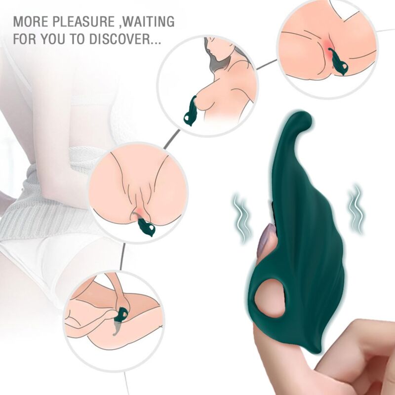 ARMONY – DEDAL ESTIMULADOR VIBRADOR VERDE