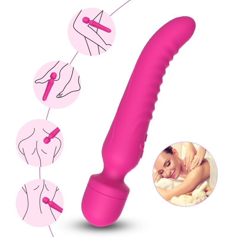 ARMONY – MISSION MASAJEADOR VIBRADOR EFECTO CALOR FUCSIA