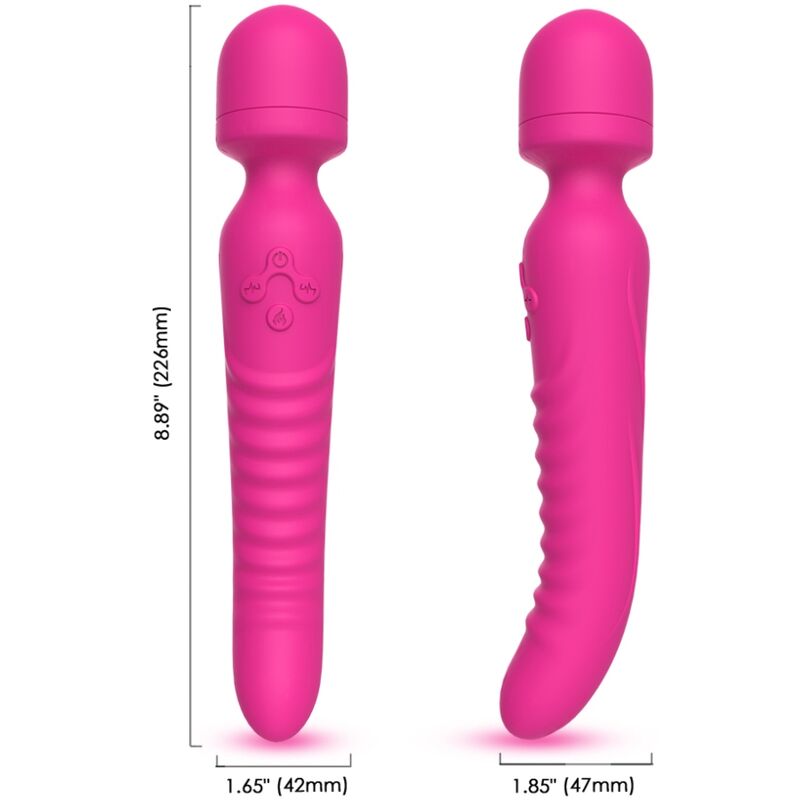 ARMONY – MISSION MASAJEADOR VIBRADOR EFECTO CALOR FUCSIA