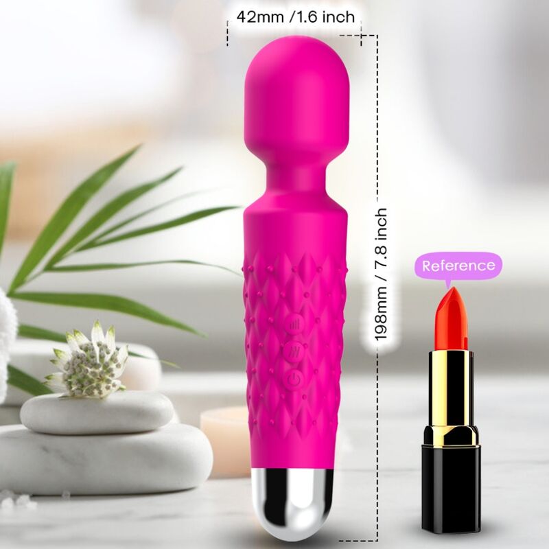 ARMONY – POSTMAN MASAJEADOR VIBRADOR CABEZA FLEXIBLE FUCSIA