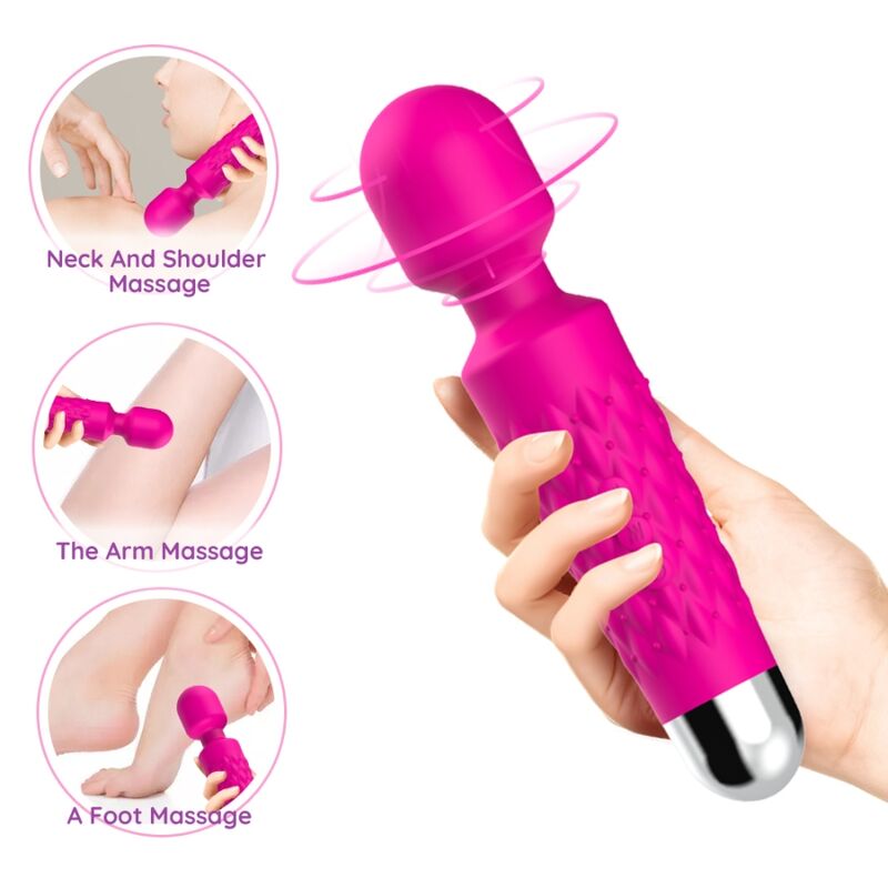 ARMONY – POSTMAN MASAJEADOR VIBRADOR CABEZA FLEXIBLE FUCSIA