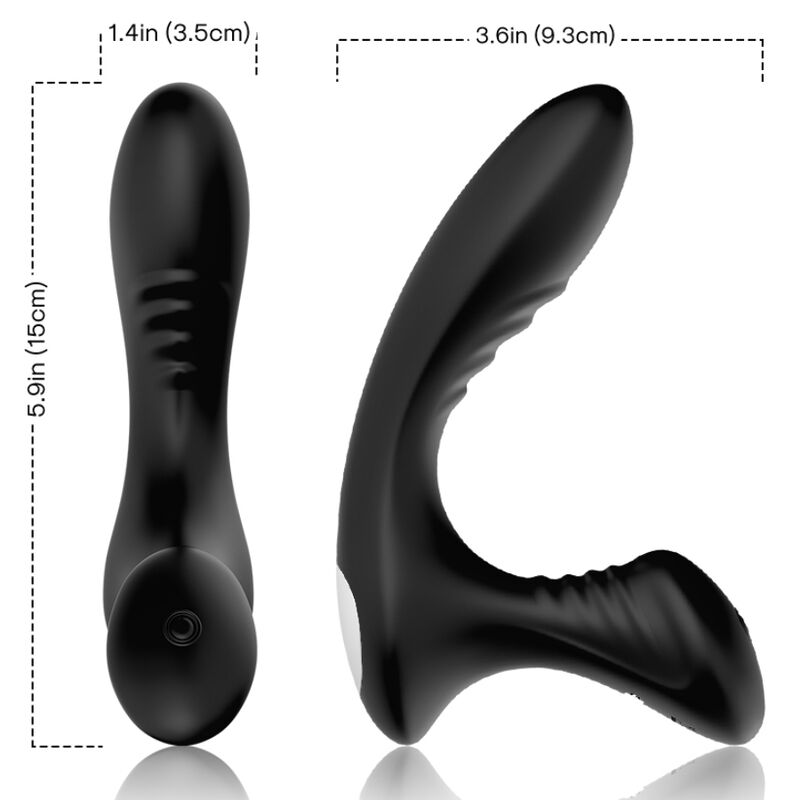 ARMONY – STORM VIBRADOR ANAL PROSTATA PLUG CONTROL REMOTO NEGRO