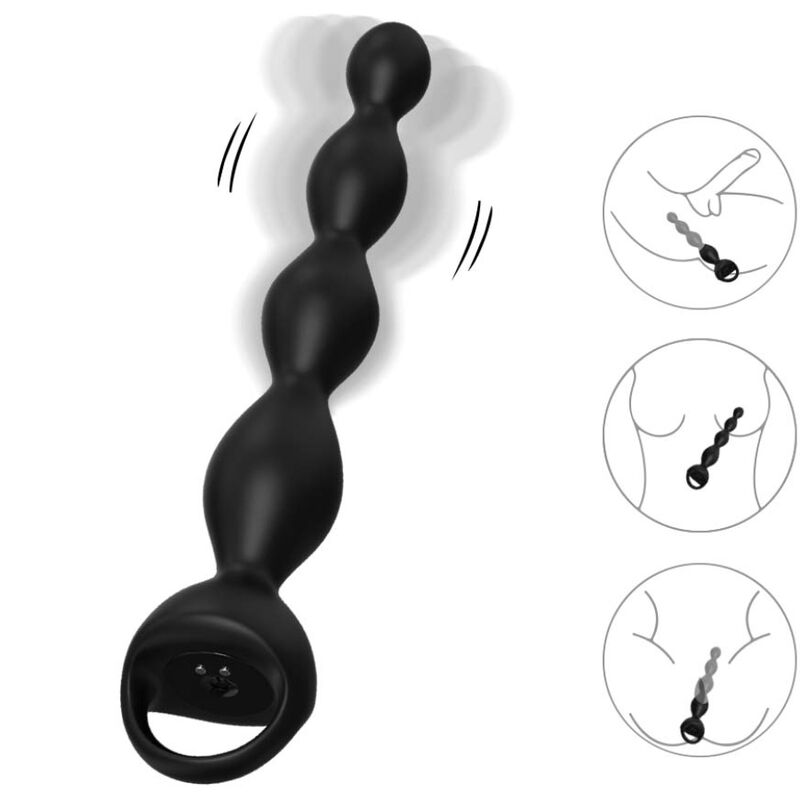 ARMONY – VIBRADOR DEDAL PLUG ANAL NEGRO