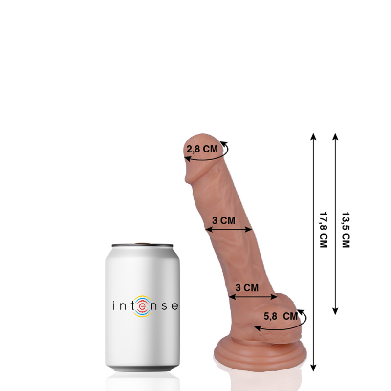 MR INTENSE – 9 PENE REALISTICO 17.8 CM -O- 3 CM