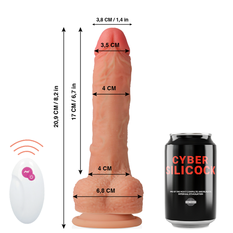 CYBER SILICOCK – REALISTICO CONTROL REMOTO MR RICK 20.9 CM -O- 4 CM