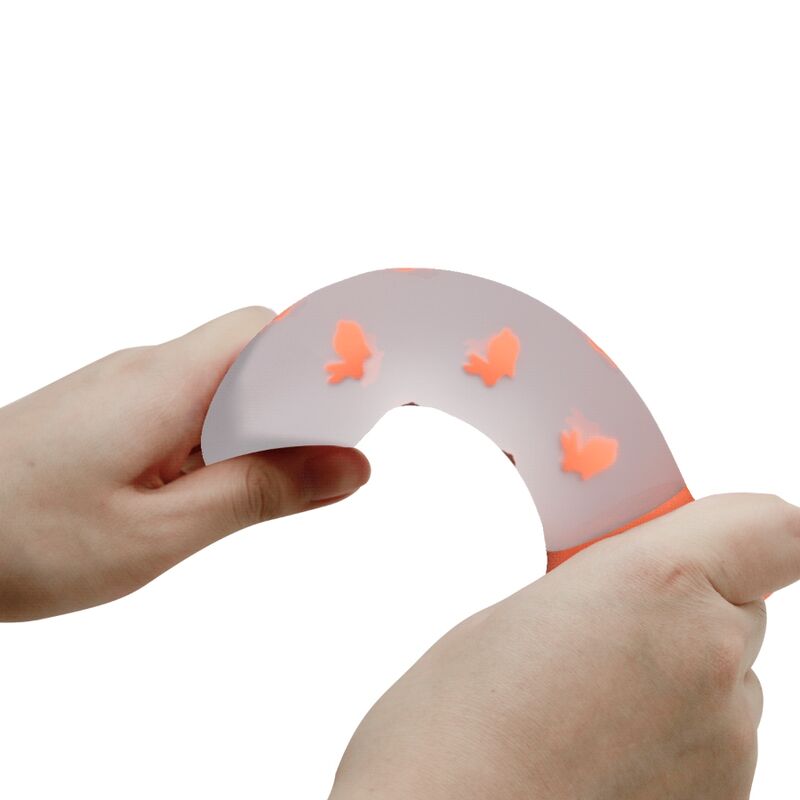PRETTY LOVE – MAGICAL NIGHTFALL DILDO SIN VIBRACIÓN LUMINOSO NARANJA