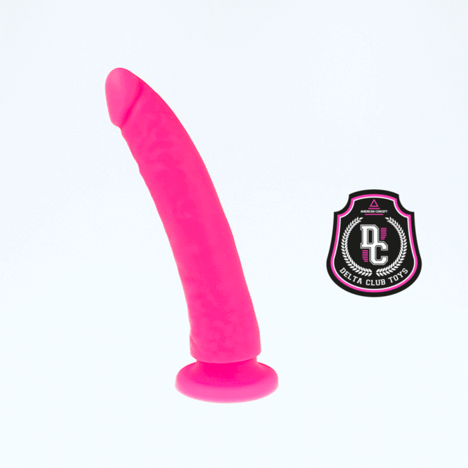 DELTA CLUB – TOYS DILDO ROSA SILICONA MEDICA 17 CM -O- 3 CM
