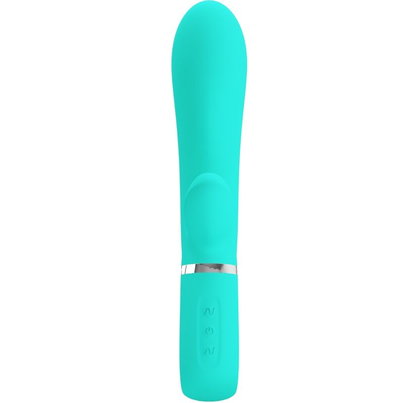 PRETTY LOVE – THOMAS VIBRADOR PUNTO G MULTIFUNCIÓN VERDE AGUA