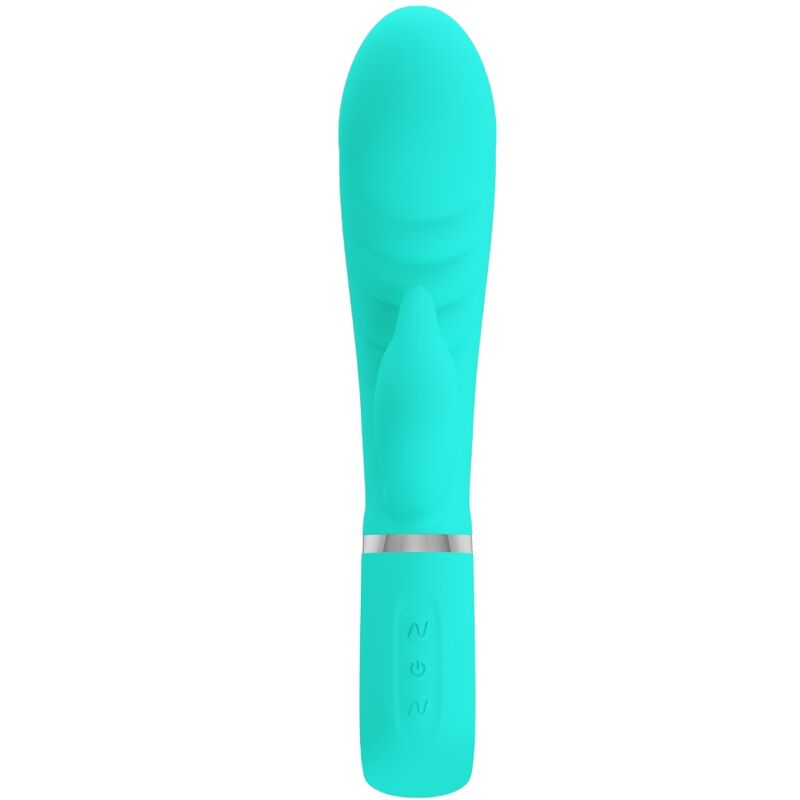 PRETTY LOVE – PRESCOTT VIBRADOR PUNTO G MULTIFUNCIÓN VERDE AGUA