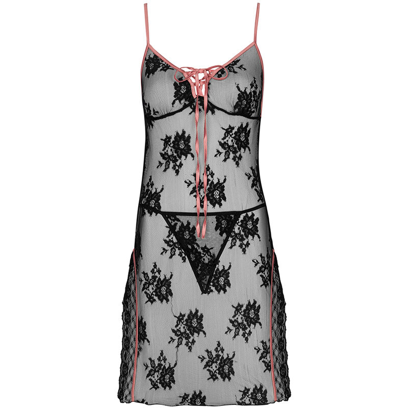 LIVCO CORSETTI FASHION – KARONIN LC 90628 FALDA + PANTY NEGRO S/M