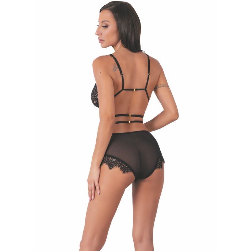 LIVCO CORSETTI FASHION – DREZNA LC 90733 SUJETADOR + PANTY NEGRO S/M