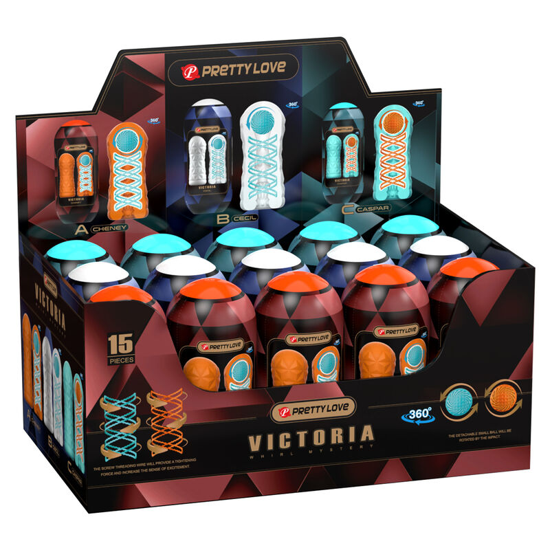 PRETTY LOVE – MASTURBADOR VICTORIA 15 UNIDADES