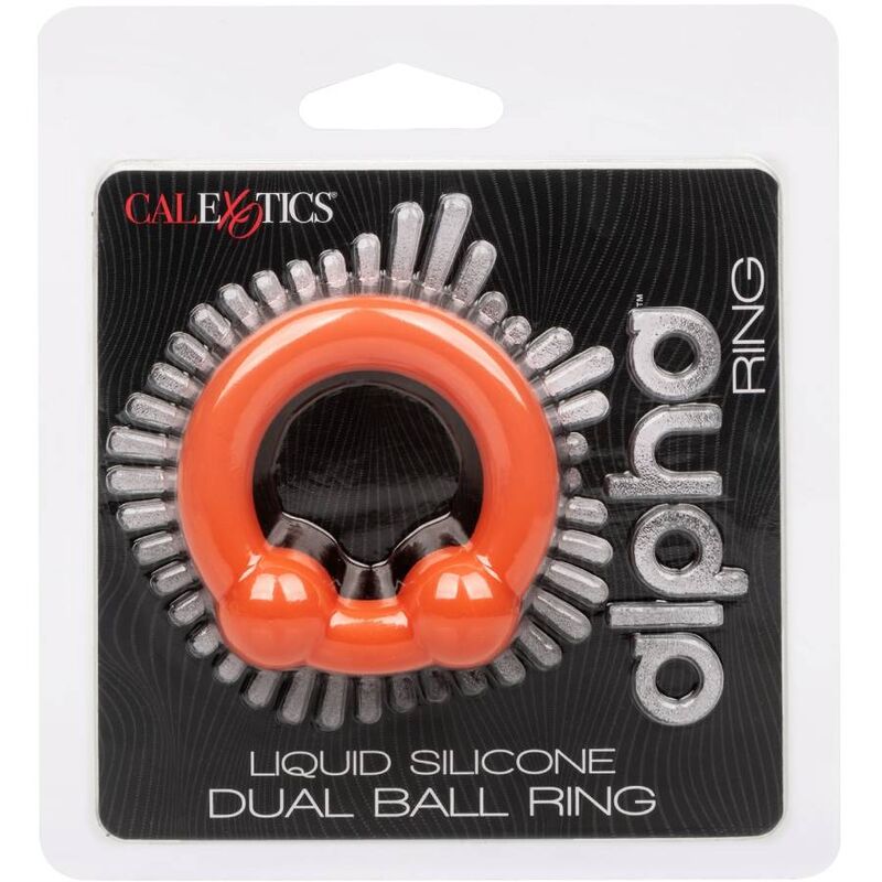 CALEXOTICS – ALPHA ANILLO DOBLE BOLA NARANJA