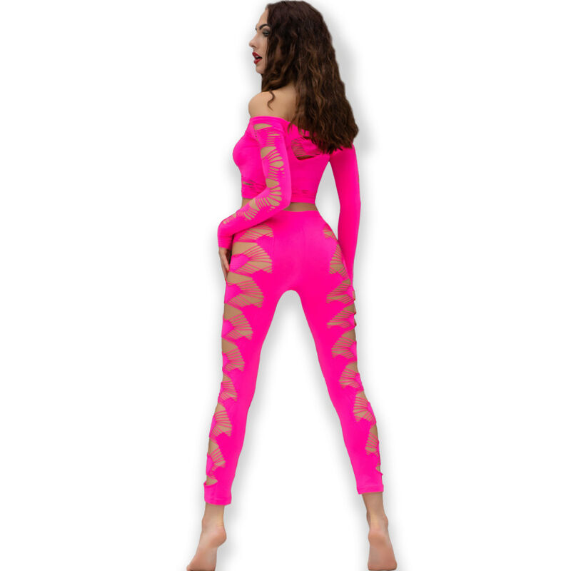 CHILIROSE – CR 4632 TOP  PANTALON FUCSIA S/L