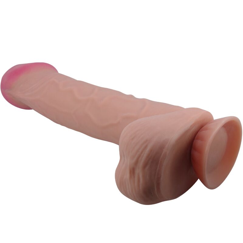 PRETTY LOVE – SLIDING SKIN SERIES DILDO REALÍSTICO CON VENTOSA PIEL DESLIZANTE MORENO 26 CM