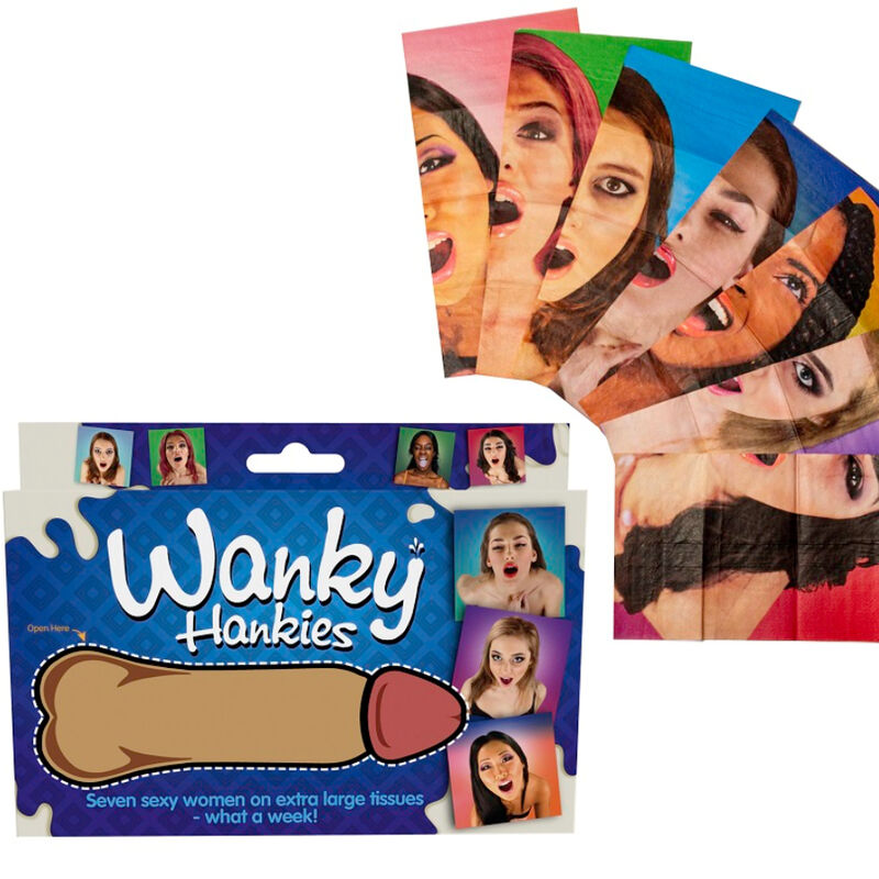 SPENCER  FLEETWOOD – WANKY HANKIES 7 PAÑUELOS EXTRA GRANDES MUJERES