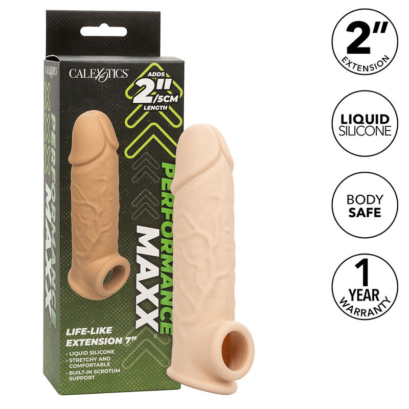 CALEXOTICS – PERFORMANCE MAXX EXTENSIÓN REALISTA 7 PIEL CLARO