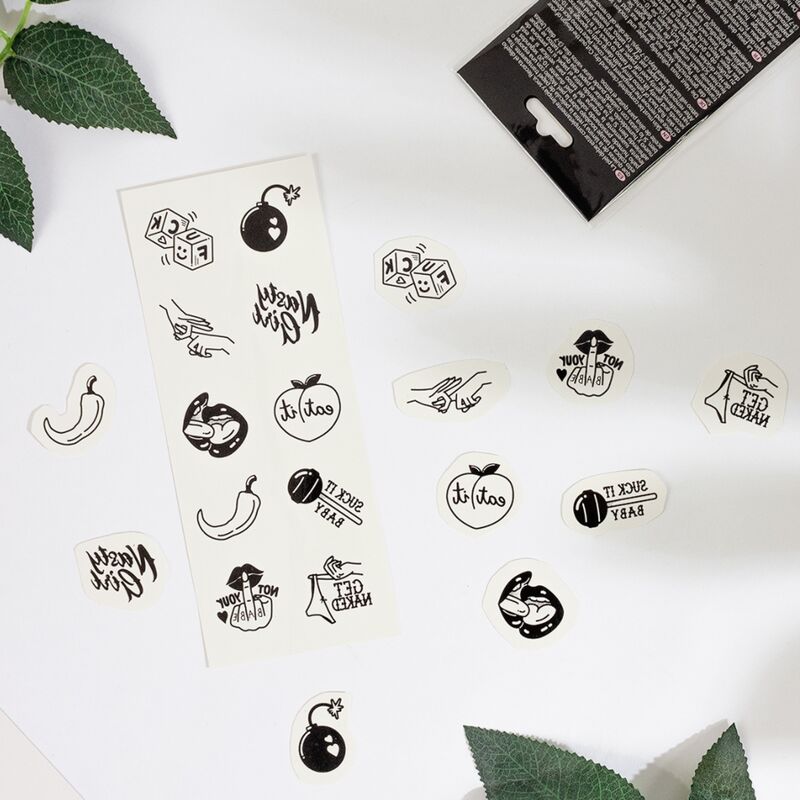 SECRET PLAY – SET DE 10 TATTOOS TEMPORALES SPICY COLLECTION