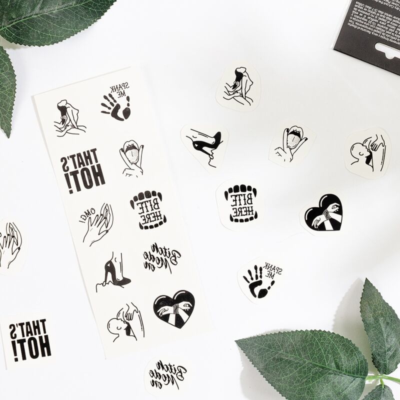SECRET PLAY – SET DE 10 TATTOOS TEMPORALES KINKY COLLECTION