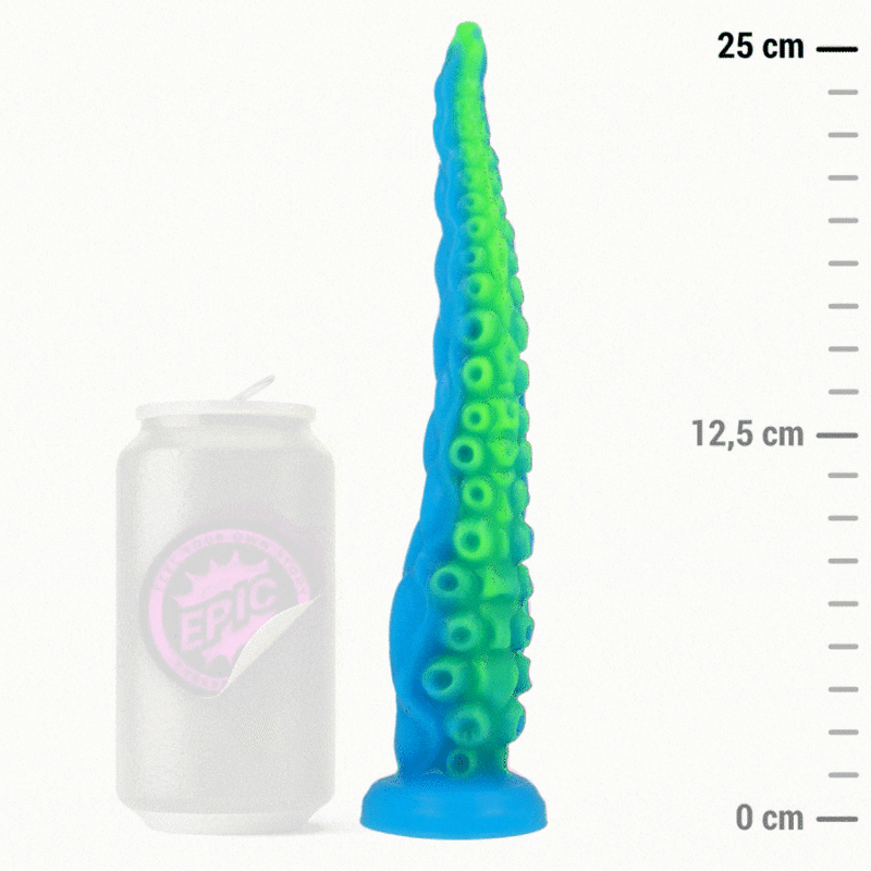 EPIC – SCYLLA DILDO TENTÁANO FINO FLUORESCENTE TAMAÑO PEQUEÑO