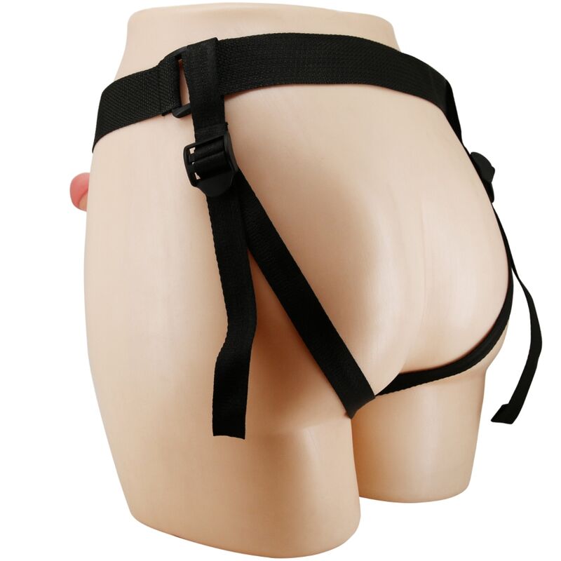 PRETTY LOVE – MAVIS HARNESS BRIEFS UNIVERSAL CON DILDO 19 CM NATURAL