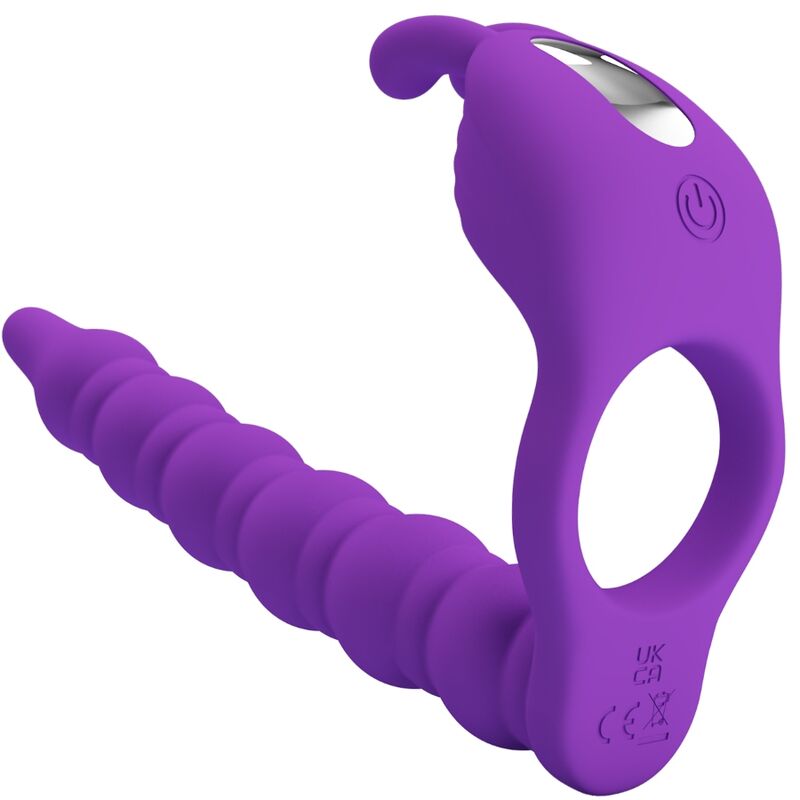 PRETTY LOVE – BLACKNEY ANILLO PENE CON PLUG VIBRADOR LILA