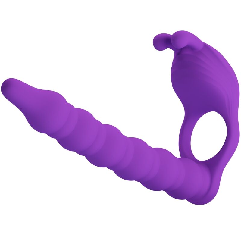 PRETTY LOVE – BLACKNEY ANILLO PENE CON PLUG VIBRADOR LILA
