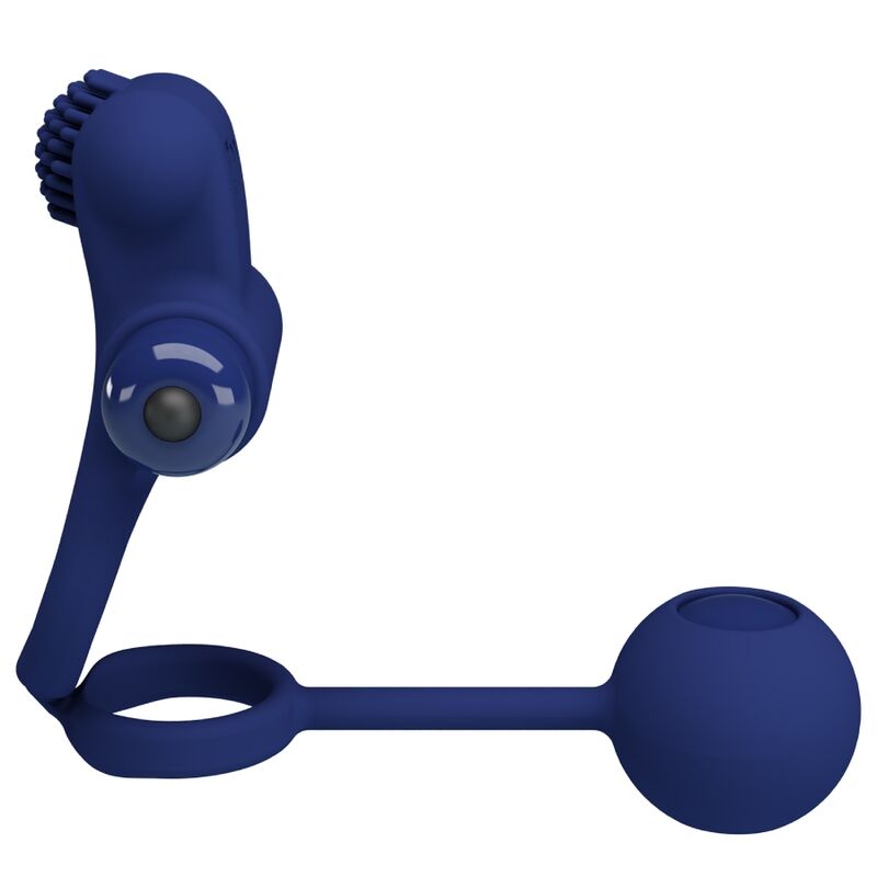 PRETTY LOVE – REMINGTON DOBLE ANILLO VIBRADOR CON PLUG AZUL