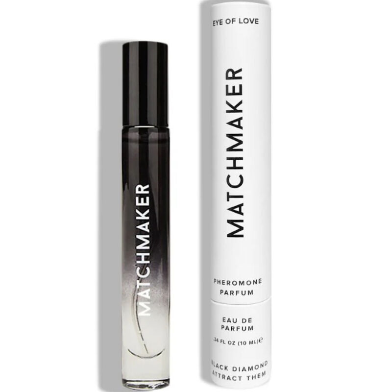 EYE OF LOVE – MATCHMAKER BLACK DIAMOND PERFUME FEROMONAS PARA ÉL Y ELLA 10 ML