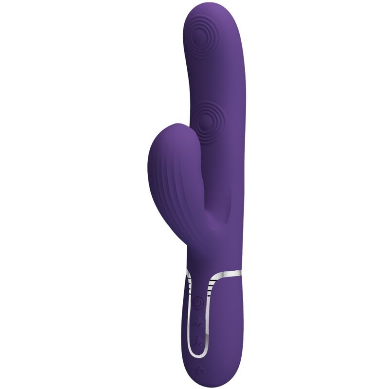 PRETTY LOVE – PERLITA VIBRADOR PUNTO G 3 EN 1 MULTIFUNCIÓN MORADO