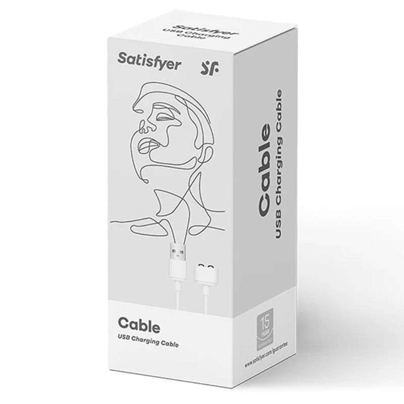 SATISFYER – CABLE USB CARGADOR BLANCO