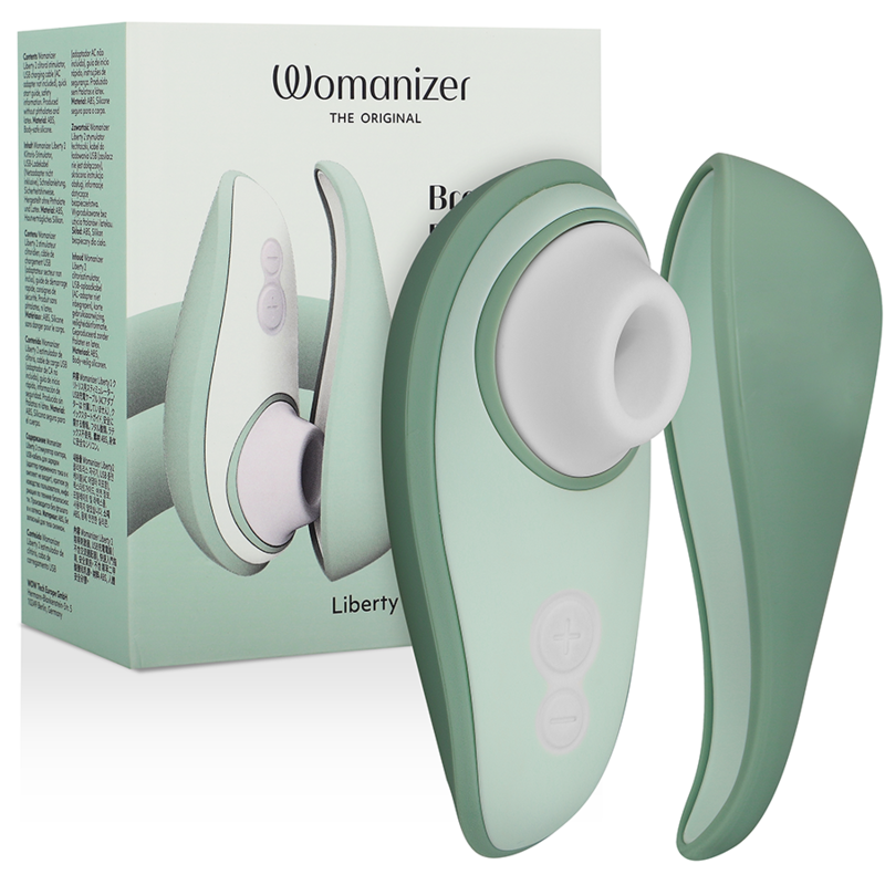 WOMANIZER – LIBERTY 2 ESTIMULADOR  SUCCIONADOR CLITORIS VERDE CLARO