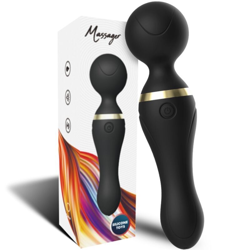 ARMONY – FREEZA MASAJEADOR  VIBRADOR CABEZA FLEXIBLE NEGRO