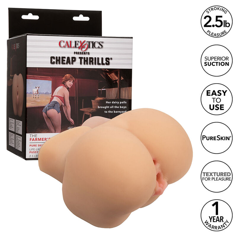 CALEXOTICS – THE FARMERS DAUGHTER DOBLE MASTURBADOR REALÍSTICO NATURAL