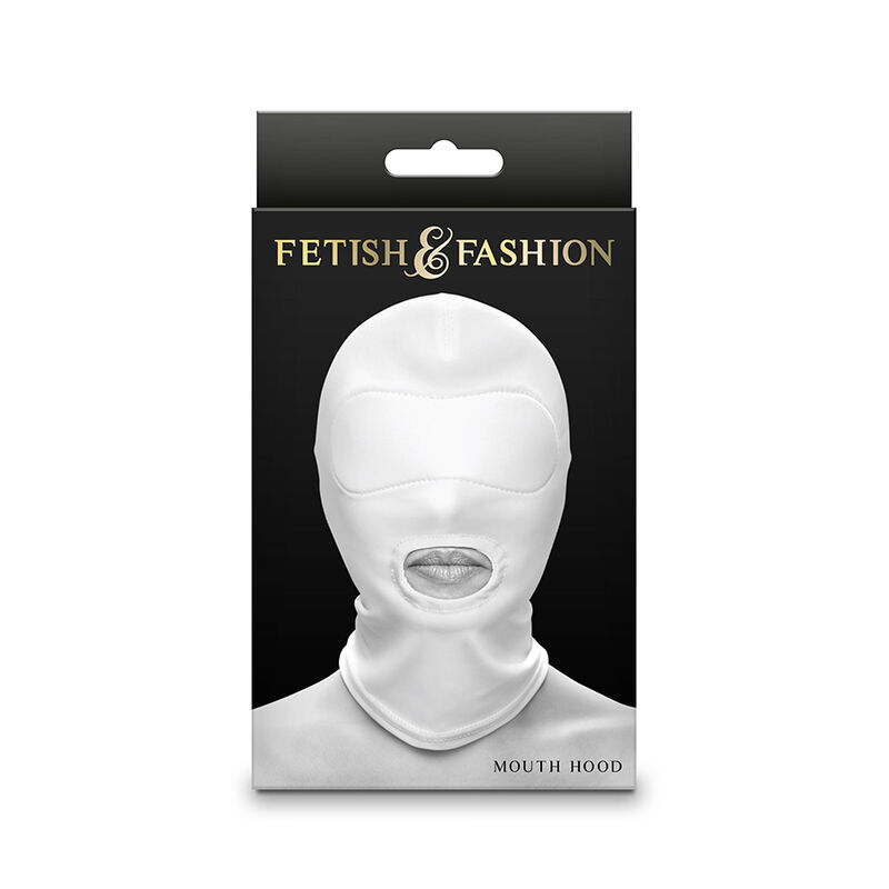 NS NOVELTIES – FETISH  FASHION PASAMONTAÑAS APERTURA DE BOCA NYLON BLANCO