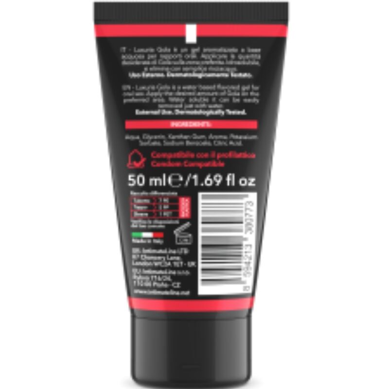 INTIMATELINE LUXURIA – GOLA GEL ORAL FRESA 50 ML