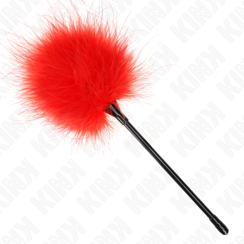 KINK – PLUMAS PARA COSQUILLAS ROJO USADO PARA EL KIT BONDAGE 27 CM