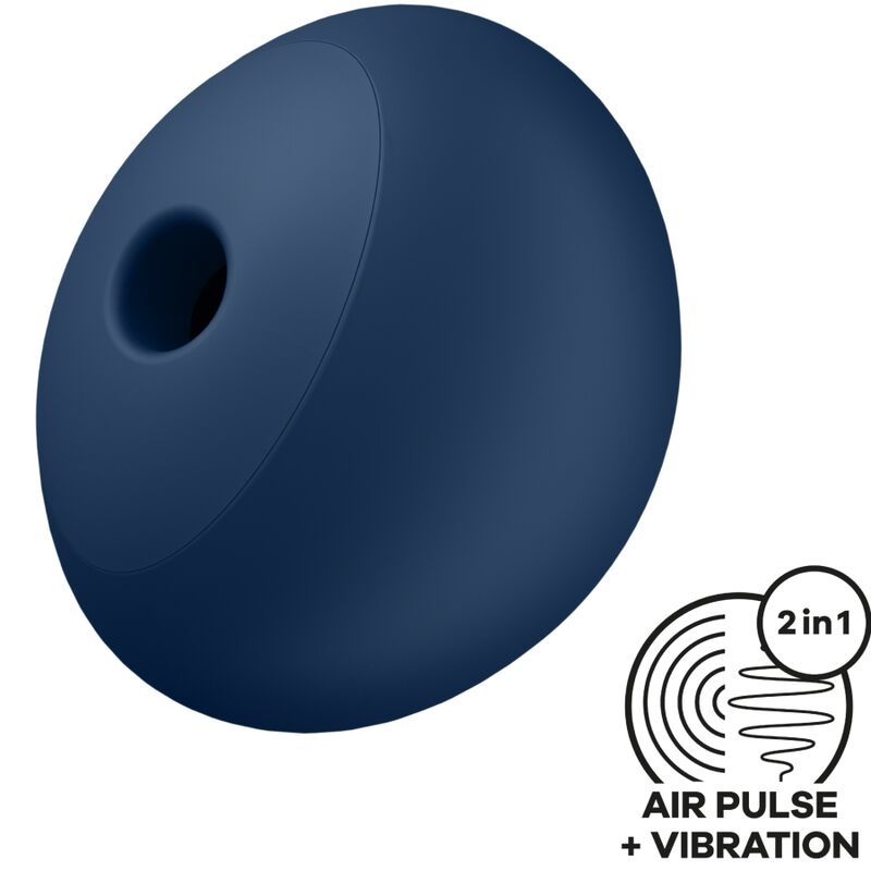 SATISFYER – AIR POWER 4 ESTIMULADOR  VIBRADOR 12 VIBRACIONES AZUL