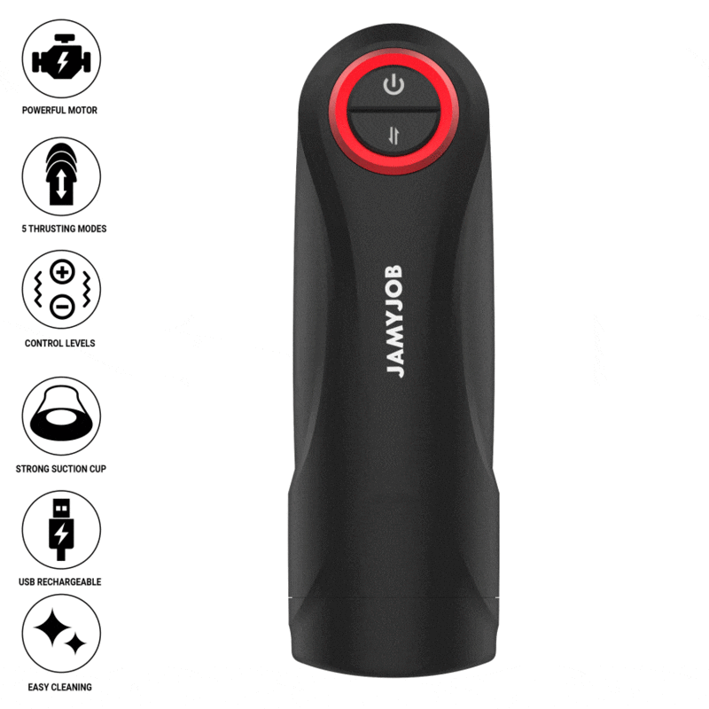 JAMYJOB – GRAVITY MASTURBADOR VAGINA AUTOMÁTICO 5 MODOS SUCCIÓN