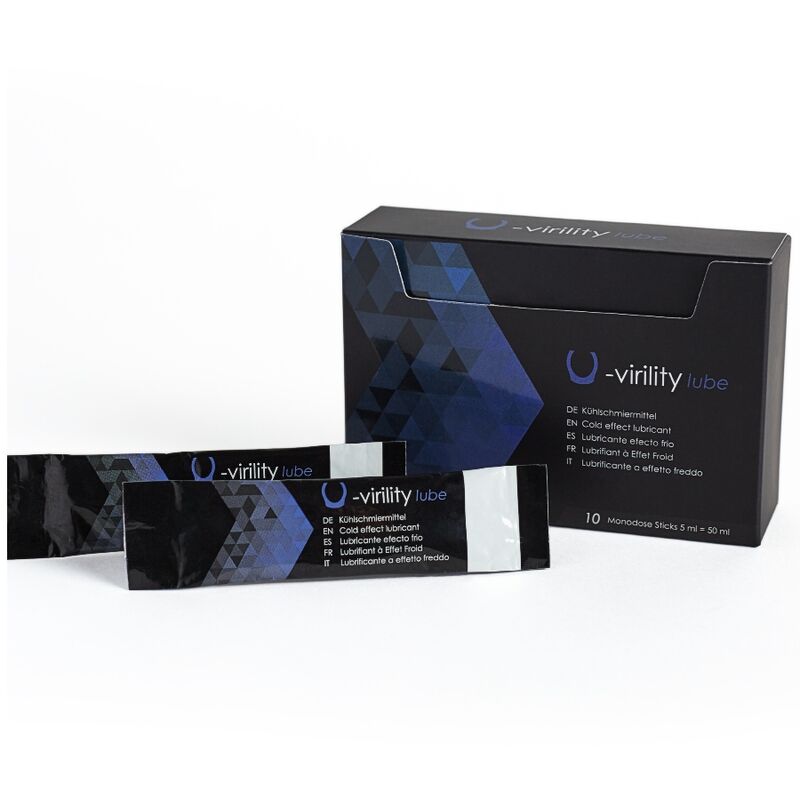 500 COSMETICS – U-VIRILITY LUBE LUBRICANTE EFECTO FRIO 10 X 5 ML